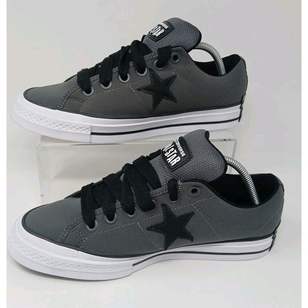 Converse Unisex Star Low Puff Dark Matter Gray Canvas Sneakers Mens 9/Women 10.5 - Picture 1 of 15